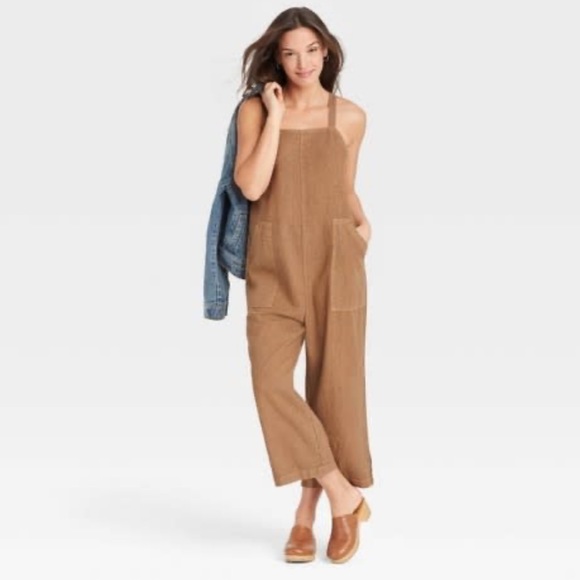 Universal Thread Pants - Universal Thread Wide Leg Utility Cropped Jumpsuit